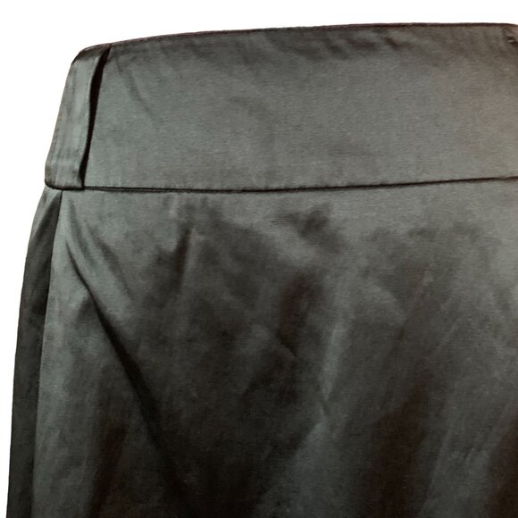 MOON COLLECTION - Black short mini A-line Inverted pleated skirt - medium - Picture 7 of 8